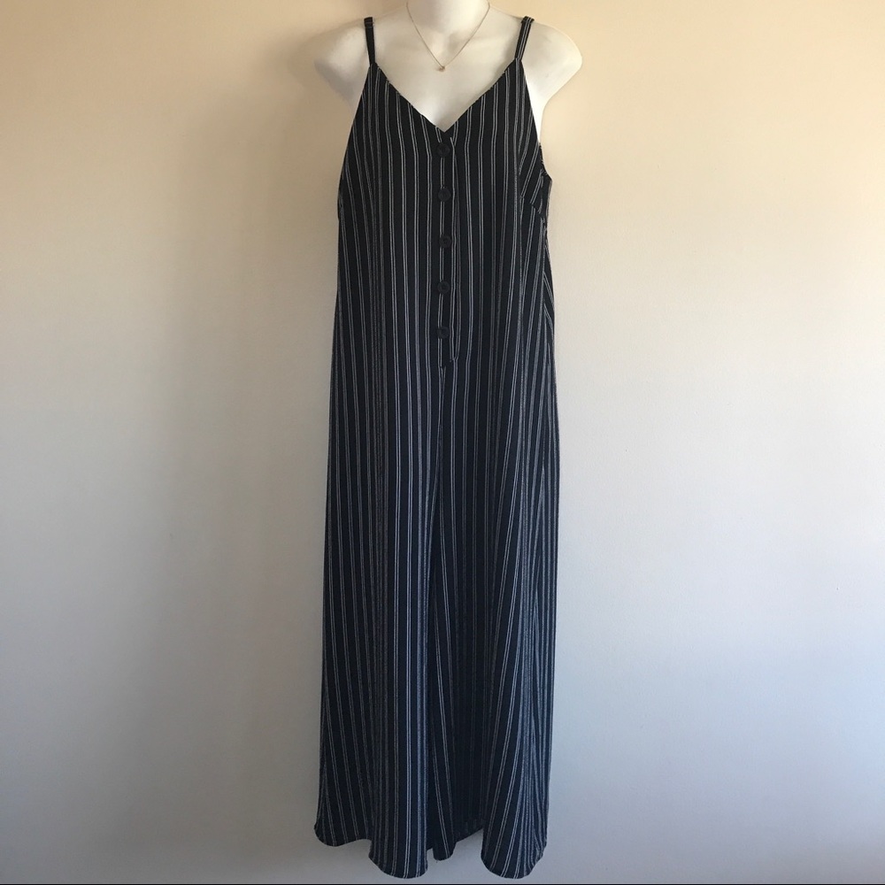 LILYFUL Stripe Wide Leg Jumpsuit
